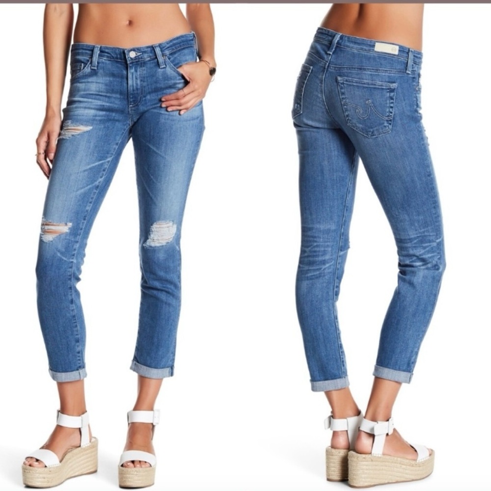 AG The Stilt Destructed Roll-Up
Cigarette Jean size 28